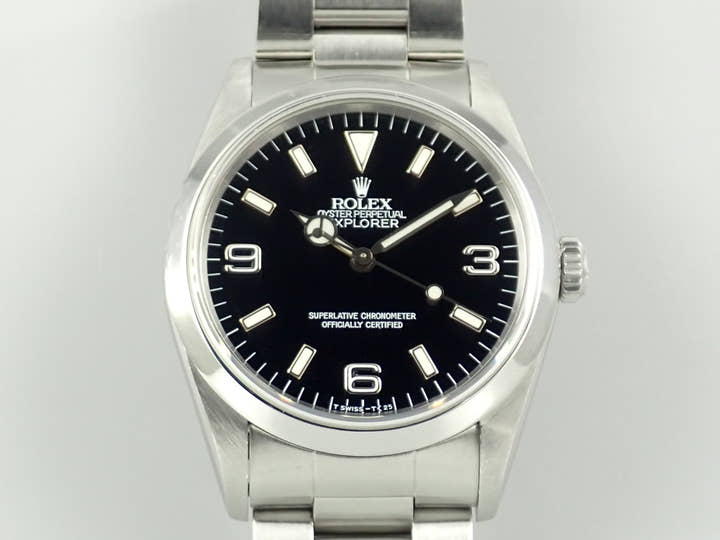 ロレックス エクスプローラーI Ref.14270 ステンレススチール ブラック文字盤