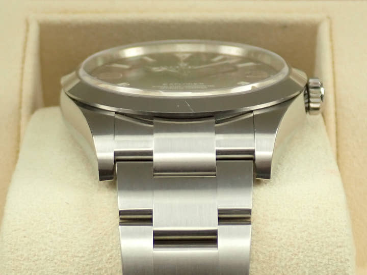 Rolex Explorer I, Mirror Black Dial, Ref. 214270, Stainless Steel