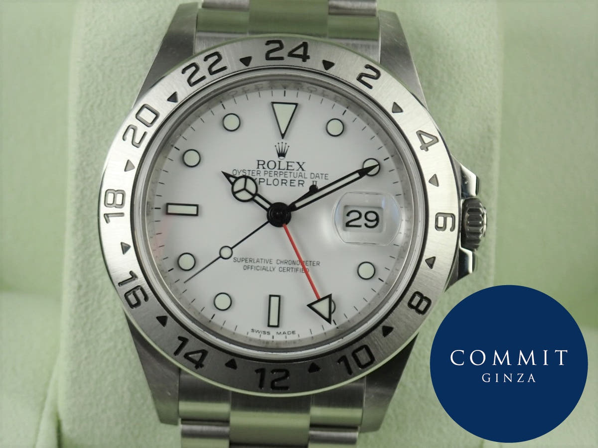 Rolex Explorer II Ref.16570 White Dial Used explorer-175