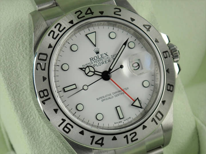 Rolex Explorer II Ref.16570 White Dial Used explorer-175