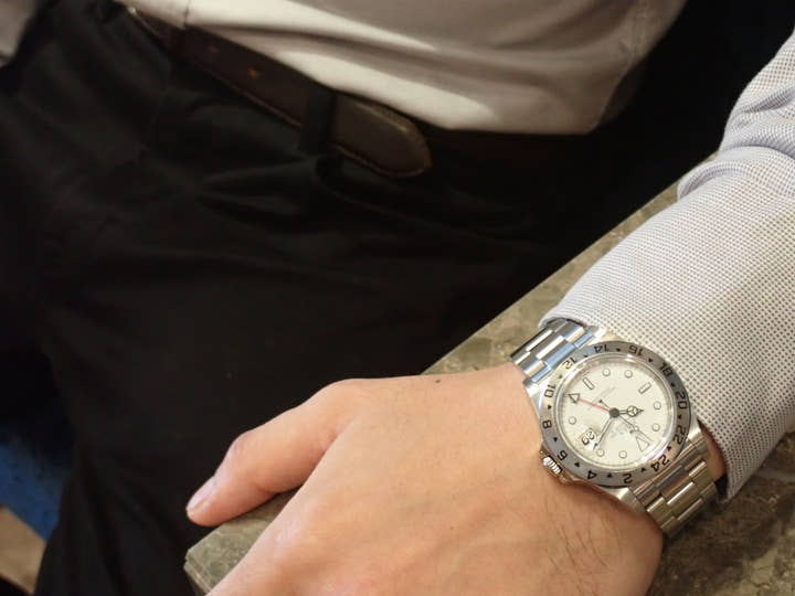 Rolex Explorer II Ref.16570 White Dial Used explorer-175