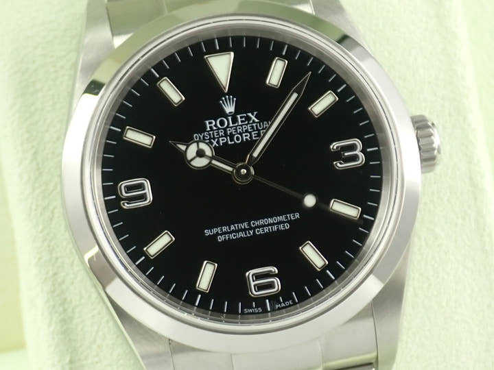 ロレックス エクスプローラーI Ref.114270 ステンレススチール ブラック文字盤