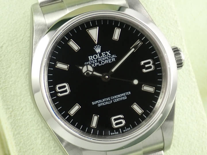 ロレックス エクスプローラーI Ref.114270 ステンレススチール ブラック文字盤