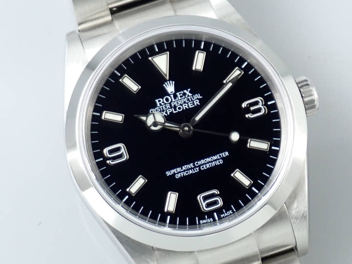 ロレックス エクスプローラーI Ref.114270 ステンレススチール ブラック文字盤