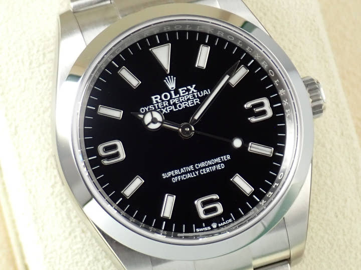 ロレックス エクスプローラー36 Ref.124270 ステンレススチール ブラック文字盤