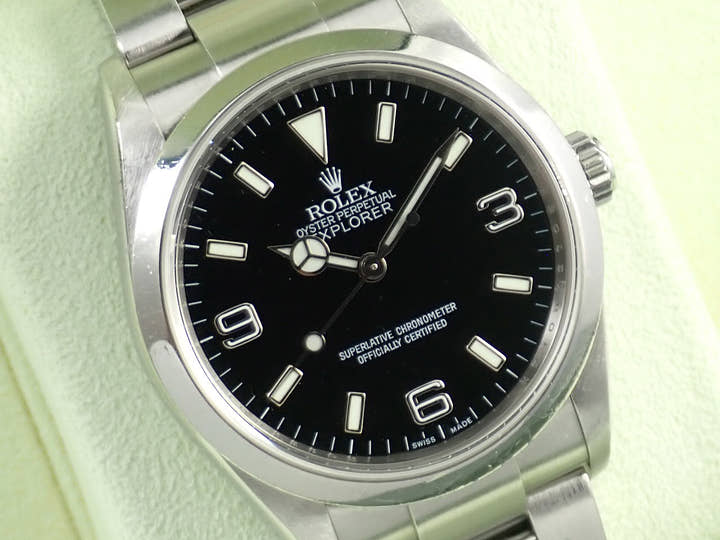 ロレックス エクスプローラーI Ref.114270 ステンレススチール ブラック文字盤