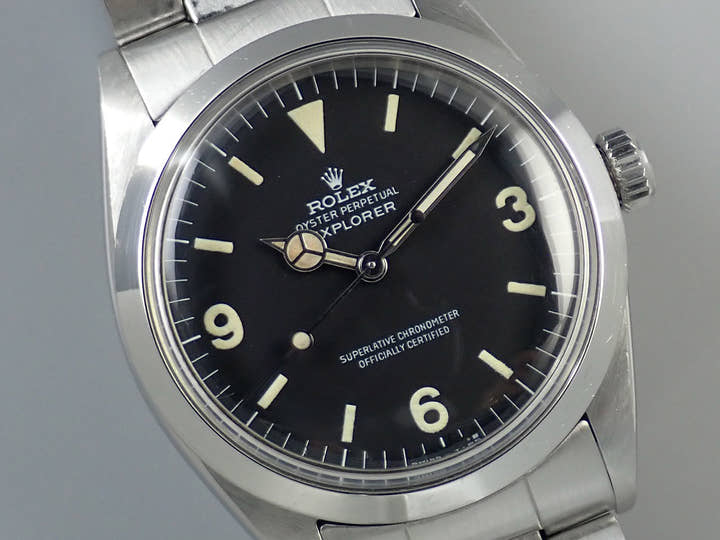 ロレックス エクスプローラーI Ref.1016 ステンレススチール ブラック文字盤