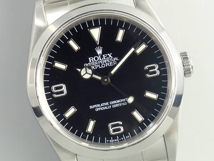ロレックス エクスプローラーI Ref.14270 ステンレススチール ブラック文字盤