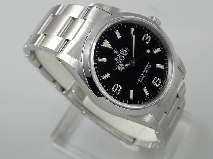 ロレックス エクスプローラーI Ref.14270 ステンレススチール ブラック文字盤
