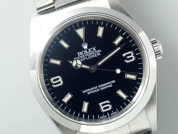 ロレックス エクスプローラーI Ref.14270 ステンレススチール ブラック文字盤