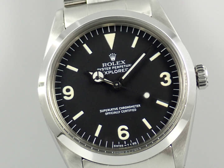 ロレックス エクスプローラーI Ref.1016 ステンレススチール ブラック文字盤