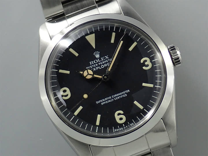 ロレックス エクスプローラーI Ref.1016 ステンレススチール ブラック文字盤