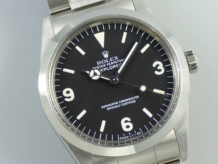 ロレックス エクスプローラーI Ref.1016 ステンレススチール ブラック文字盤
