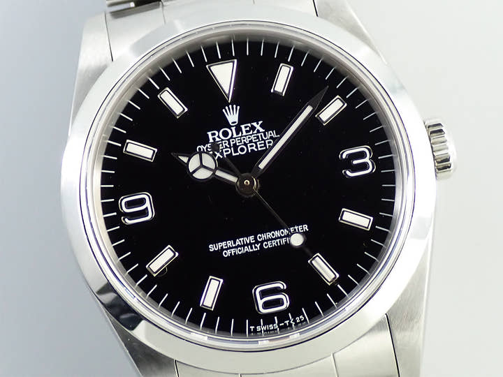 ロレックス エクスプローラーI Ref.14270 ステンレススチール ブラック文字盤