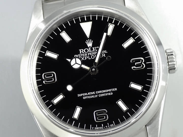 ロレックス エクスプローラーI Ref.14270 ステンレススチール ブラック文字盤