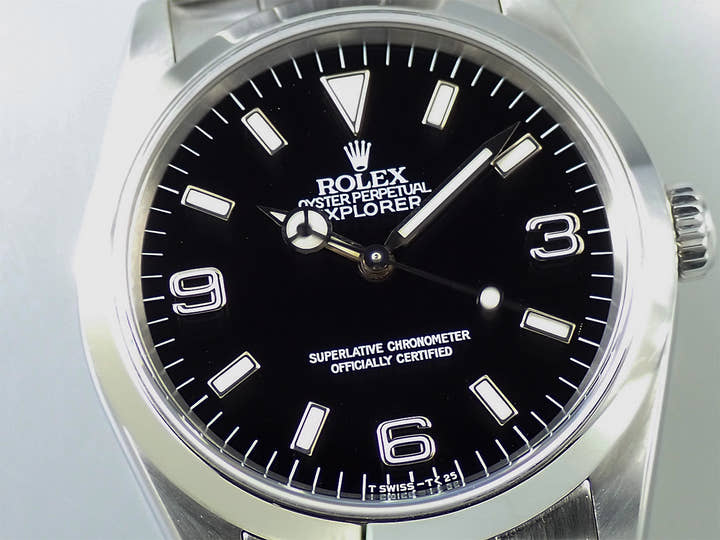 ロレックス エクスプローラーI Ref.14270 ステンレススチール ブラック文字盤