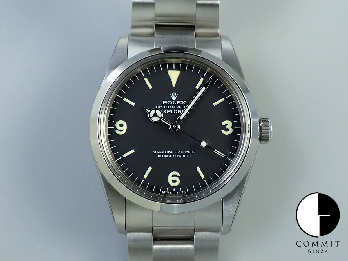 ロレックス エクスプローラーI Ref.1016 ステンレススチール ブラック文字盤