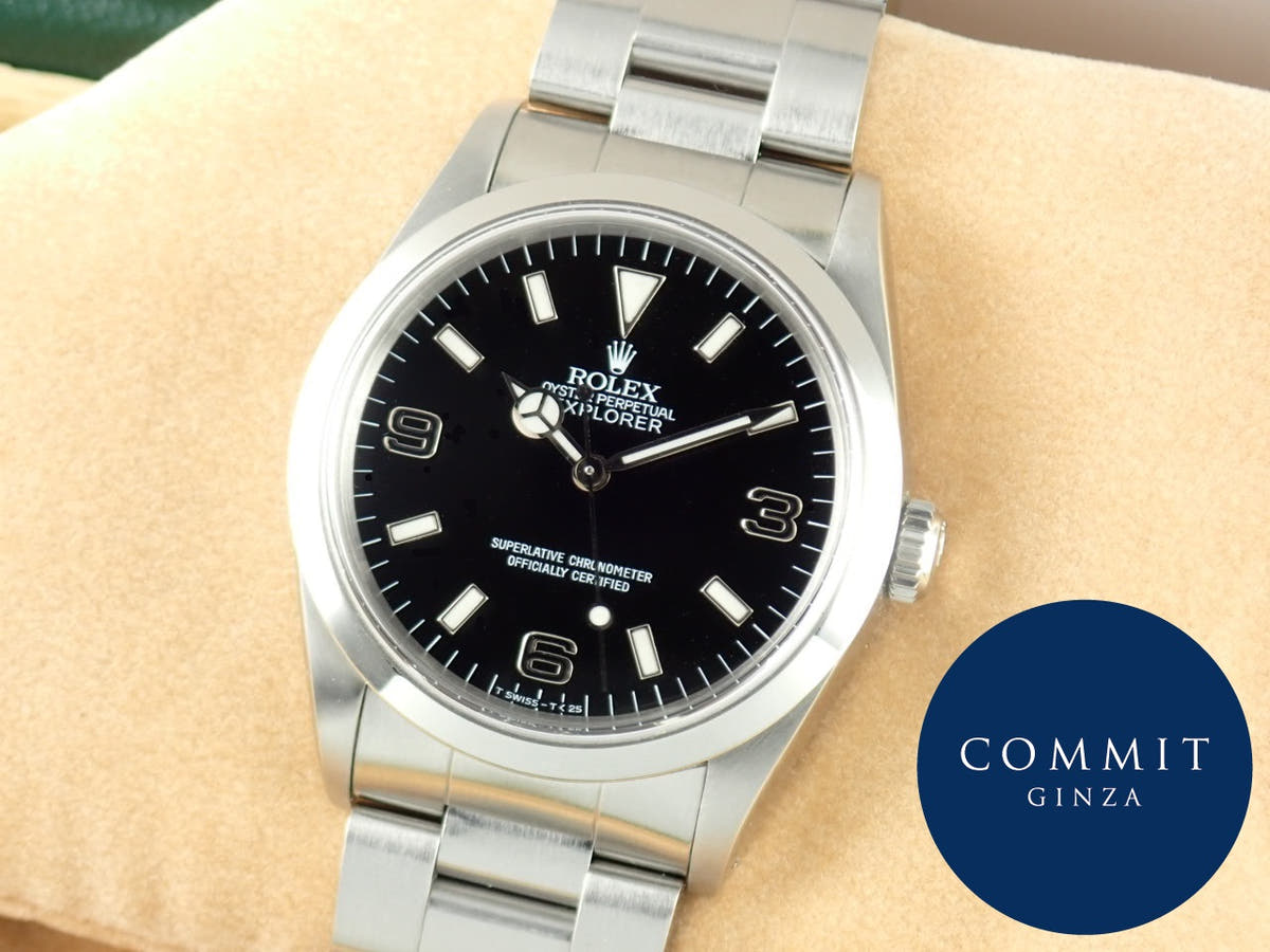 ロレックス エクスプローラーI Ref.14270 ブラック文字盤 中古 explorer-238