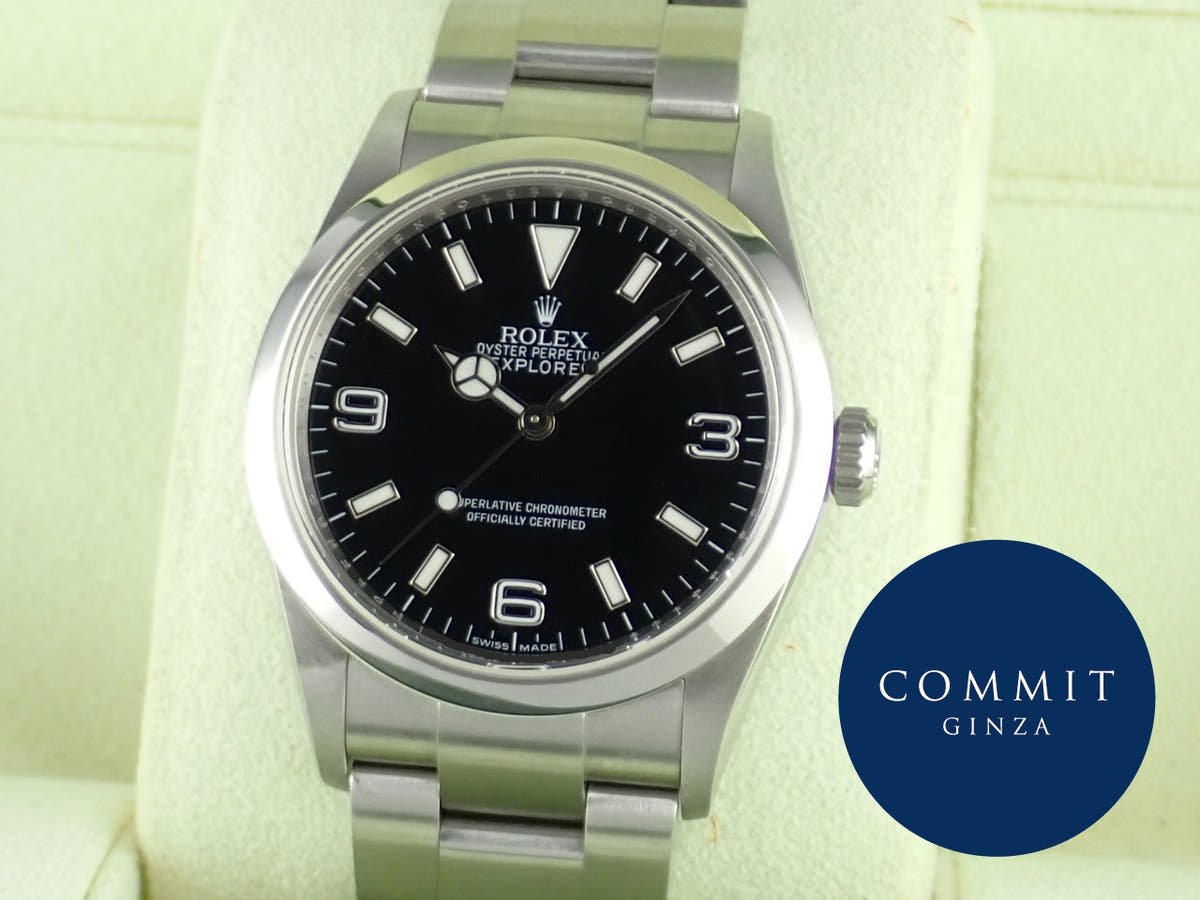 ロレックス エクスプローラーI Ref.114270 ブラック文字盤 中古 explorer-244