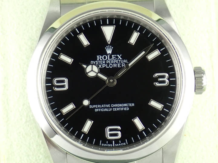 ロレックス エクスプローラーI Ref.114270 ブラック文字盤 中古 explorer-244