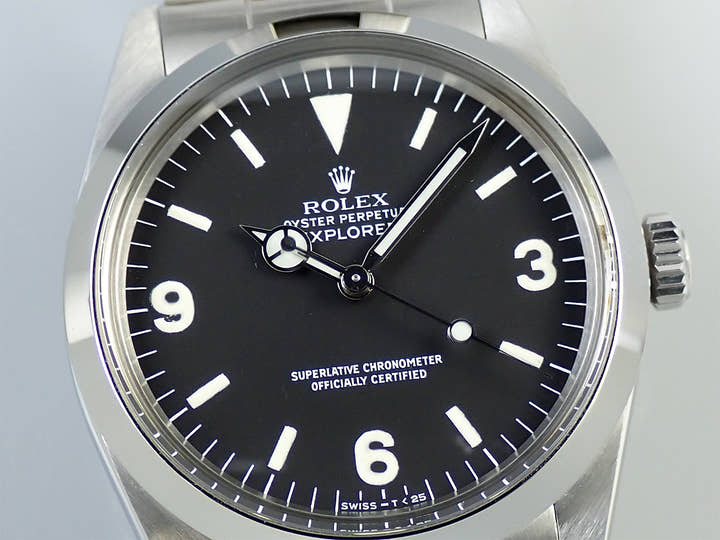 ロレックス エクスプローラーI Ref.1016 ステンレススチール ブラック文字盤