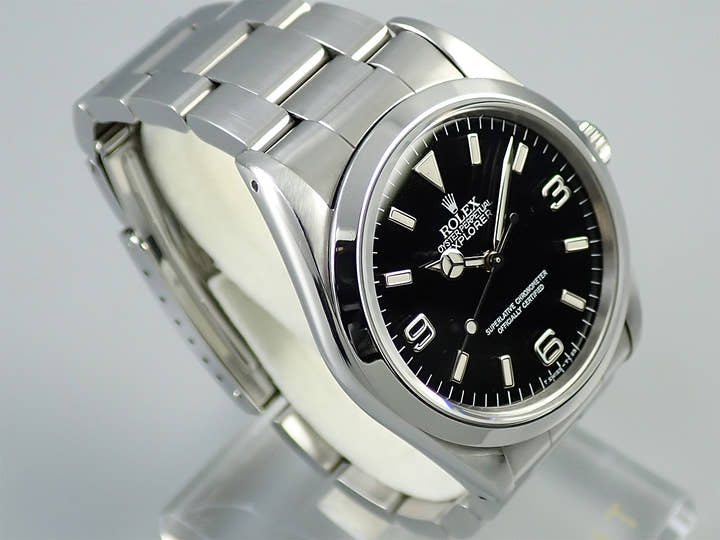 ロレックス エクスプローラーI Ref.14270 ステンレススチール ブラック文字盤