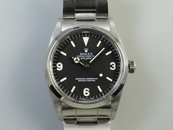 ロレックス エクスプローラーI Ref.1016 ステンレススチール ブラック文字盤