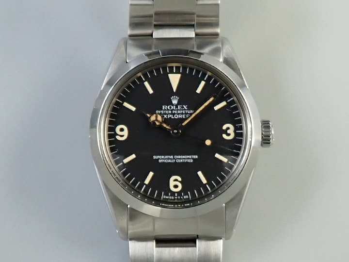 ロレックス エクスプローラーI Ref.1016 ステンレススチール ブラック文字盤