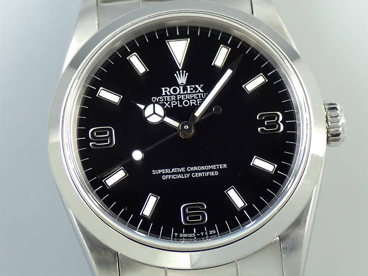 ロレックス エクスプローラーI Ref.14270 ステンレススチール ブラック文字盤