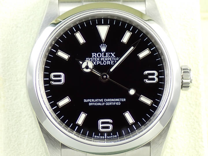 ロレックス エクスプローラーI Ref.114270 ステンレススチール ブラック文字盤