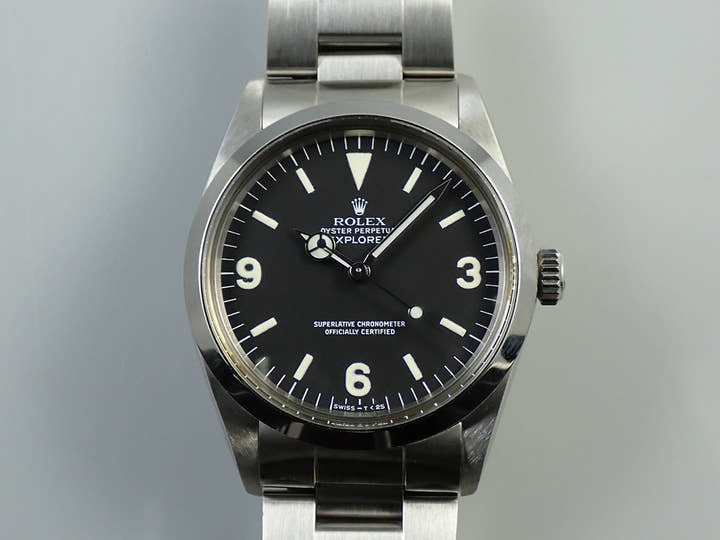 ロレックス エクスプローラーI Ref.1016 ステンレススチール ブラック文字盤
