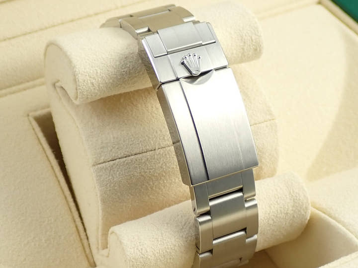 Rolex Explorer I, Mirror Black Dial, Ref. 214270, Stainless Steel