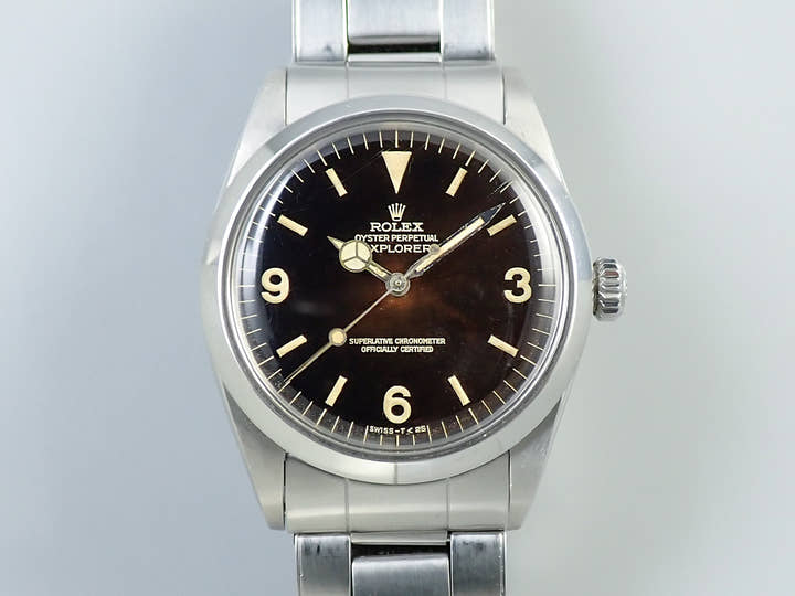 ロレックス エクスプローラーI Ref.1016 ステンレススチール ブラック文字盤