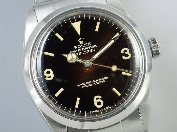 ロレックス エクスプローラーI Ref.1016 ステンレススチール ブラック文字盤