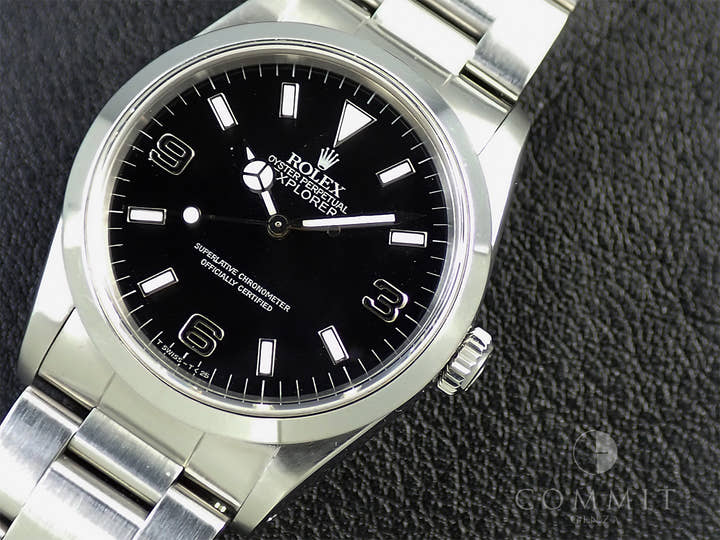 ロレックス エクスプローラーI Ref.14270 ステンレススチール ブラック文字盤