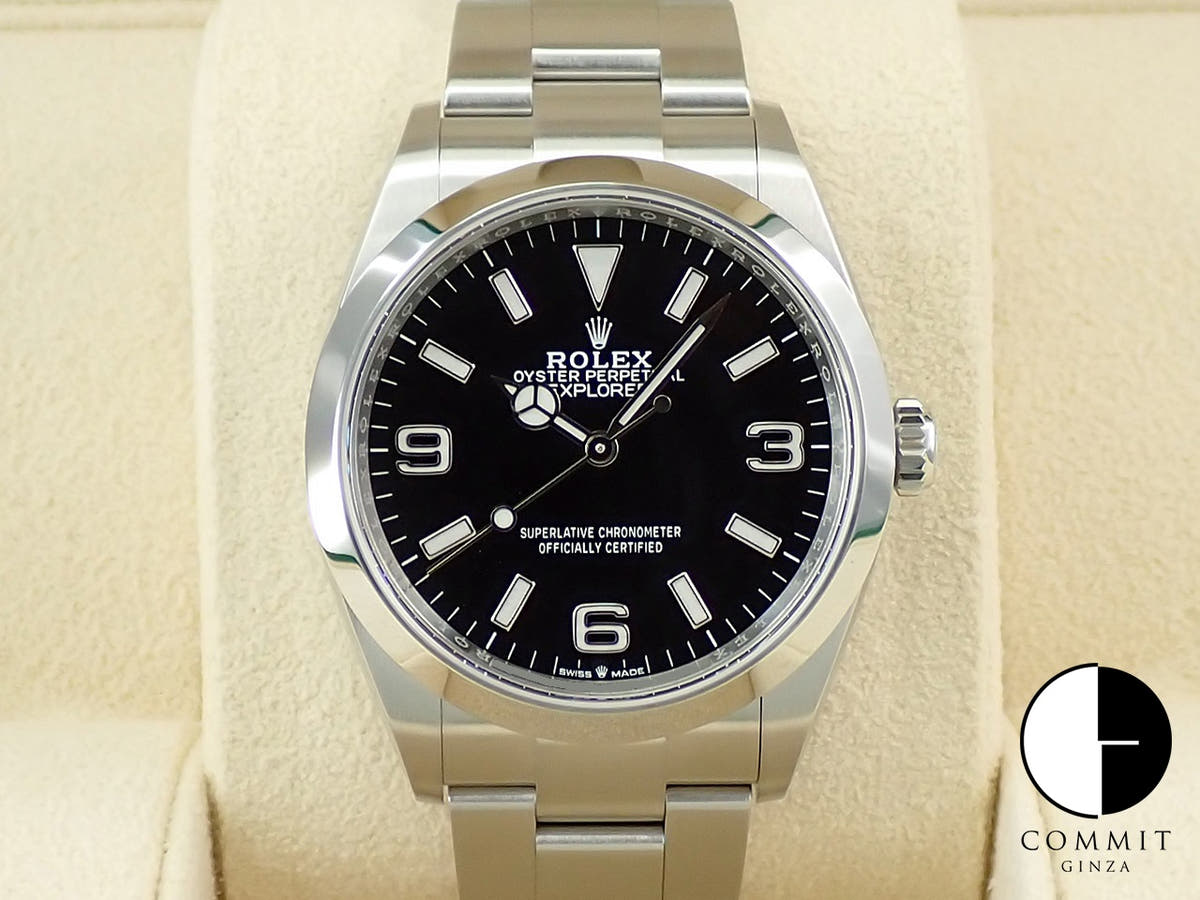 ロレックス エクスプローラー36 Ref.124270 ステンレススチール ブラック文字盤