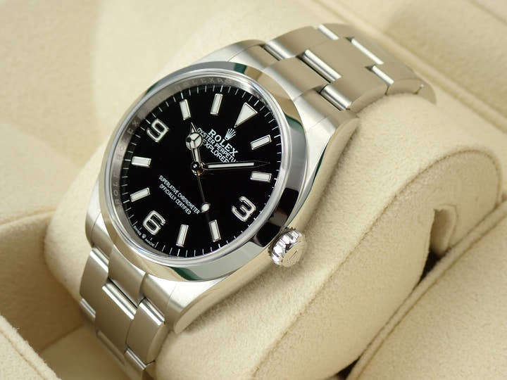 ロレックス エクスプローラー36 Ref.124270 ステンレススチール ブラック文字盤