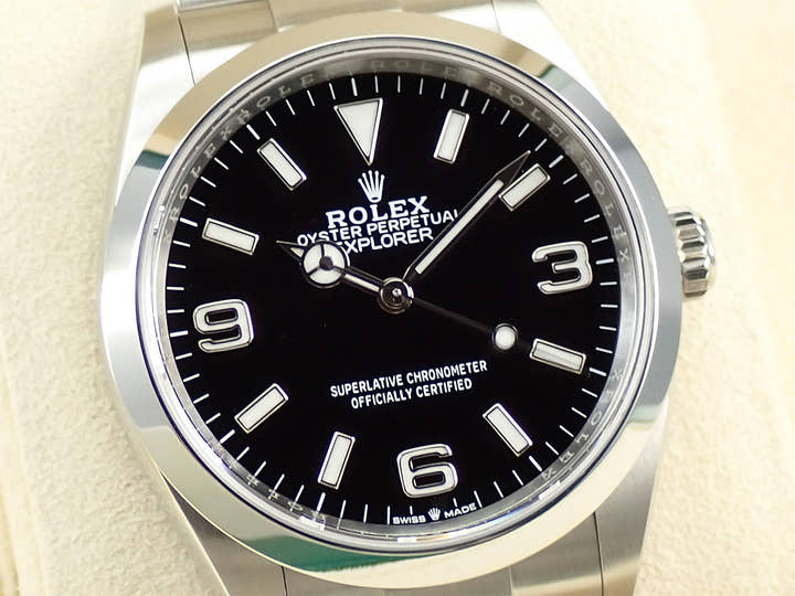 ロレックス エクスプローラー36 Ref.124270 ステンレススチール ブラック文字盤