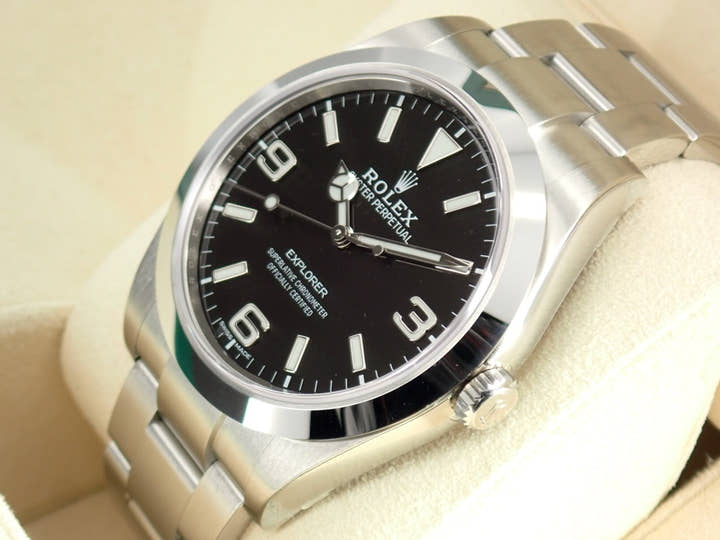 ロレックス エクスプローラー Ref.214270 ブラック文字盤 未使用 explorer-282-2