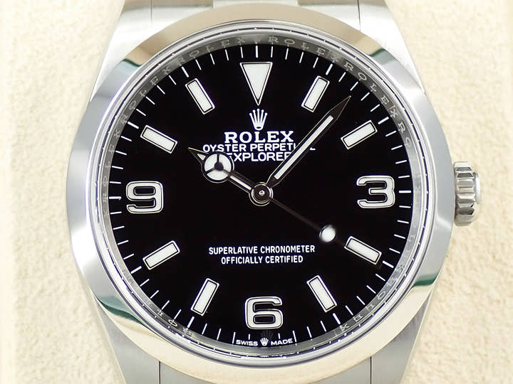 ロレックス エクスプローラー36 Ref.124270 ステンレススチール ブラック文字盤