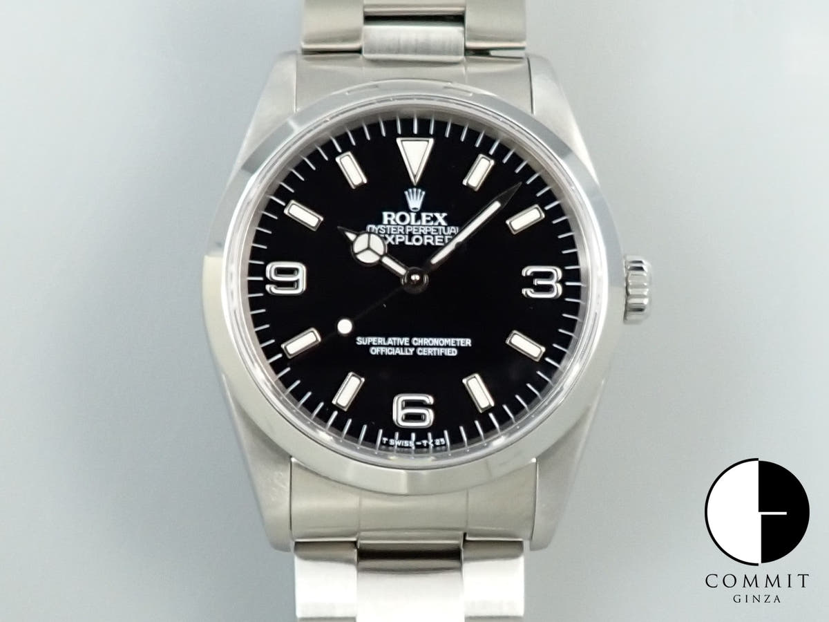 ロレックス エクスプローラーI Ref.14270 ステンレススチール ブラック文字盤