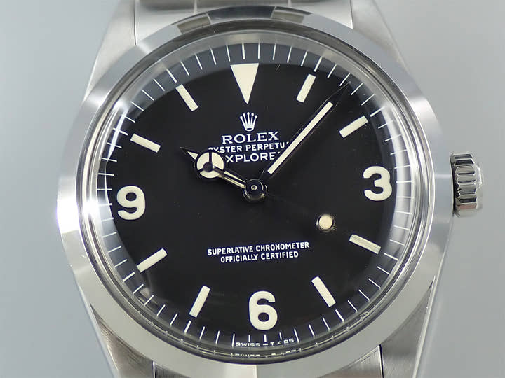 ロレックス エクスプローラーI Ref.1016 ステンレススチール ブラック文字盤