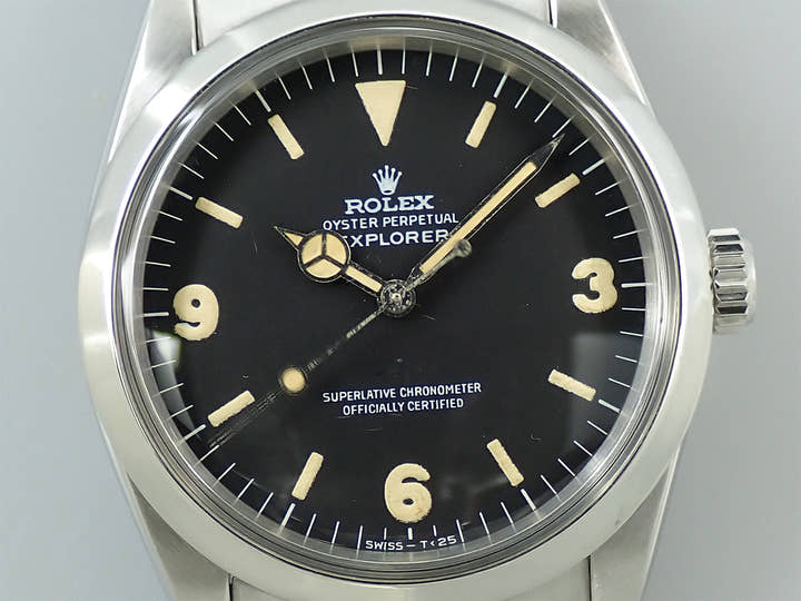 ロレックス エクスプローラーI Ref.1016 ステンレススチール ブラック文字盤