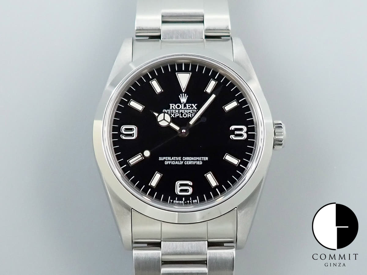 ロレックス エクスプローラーI Ref.14270 ステンレススチール ブラック文字盤