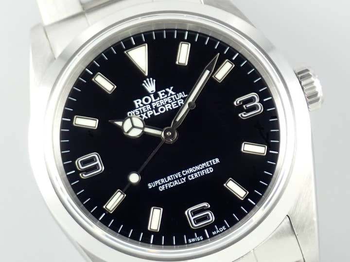 ロレックス エクスプローラーI Ref.14270 ブラック文字盤 中古 explorer-305