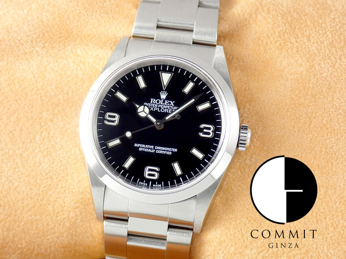 ロレックス エクスプローラーI Ref.14270 ブラック文字盤 中古 explorer-309