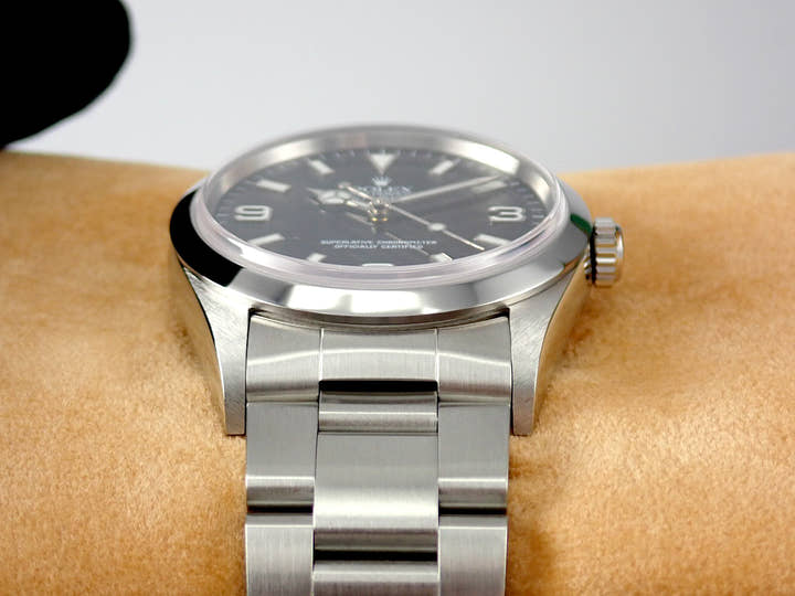 ロレックス エクスプローラーI Ref.14270 ブラック文字盤 中古 explorer-309