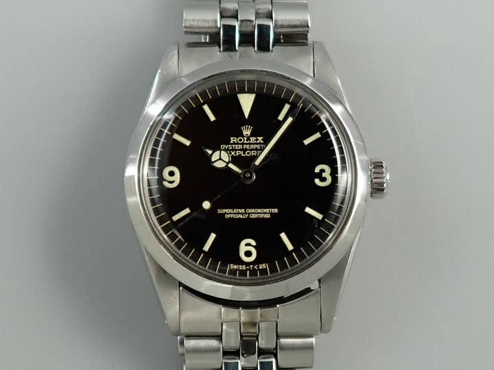 ロレックス エクスプローラーI Ref.1016 ステンレススチール ブラック文字盤