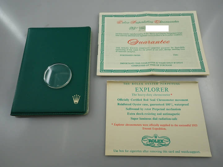 ロレックス エクスプローラーI Ref.1016 ステンレススチール ブラック文字盤