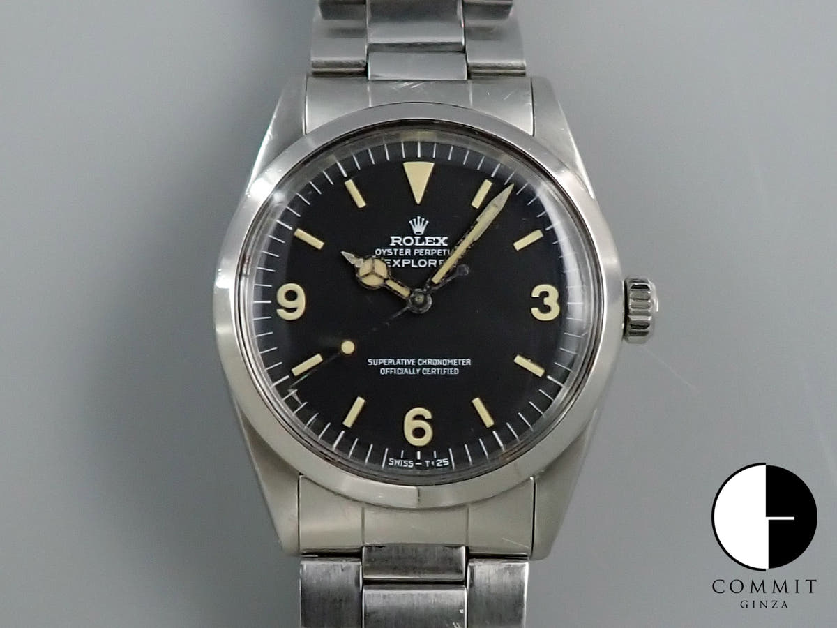 ロレックス エクスプローラーI Ref.1016 ステンレススチール ブラック文字盤